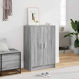 Omarica za čevlje siva sonoma 60x35x92 cm konstruiran les