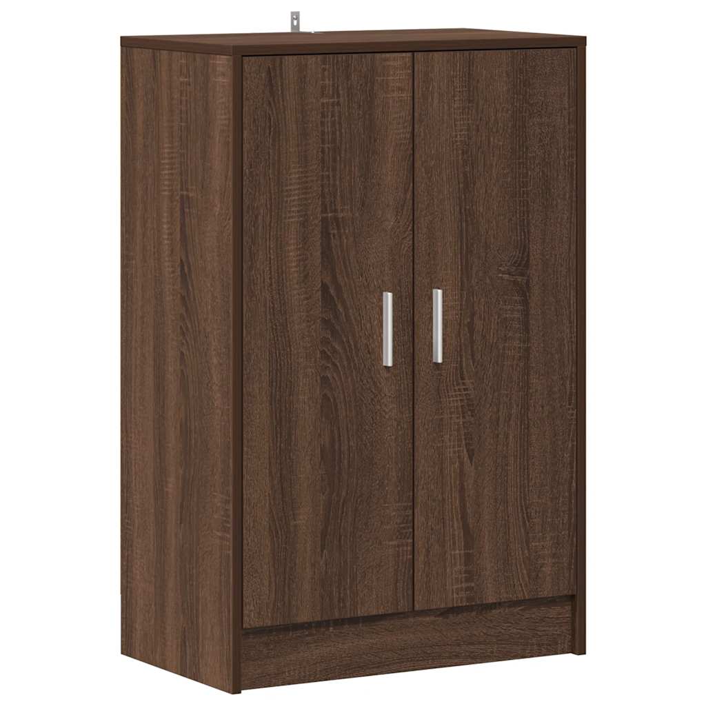 vidaXL Botník hnědý dub 60 x 35 x 92 cm kompozitní dřevo