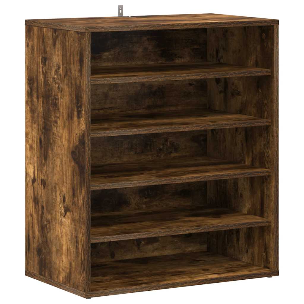 vidaXL Botník kouřový dub 60 x 35 x 70 cm kompozitní dřevo