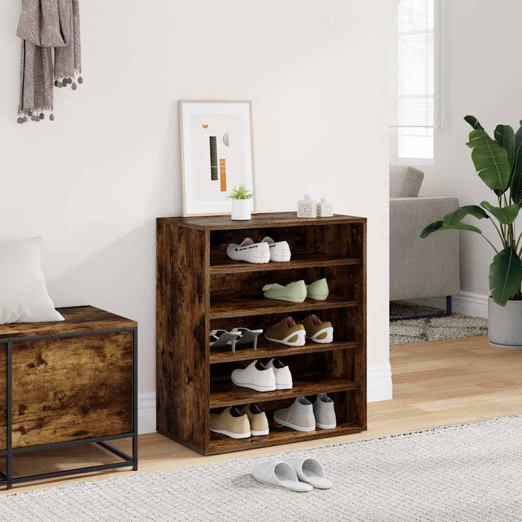 vidaXL Szafka na buty, przydymiony d�b, 60x35x70 cm