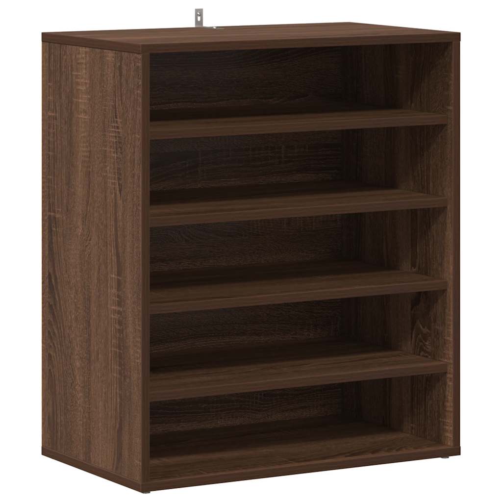 vidaXL Botník hnědý dub 60 x 35 x 70 cm kompozitní dřevo