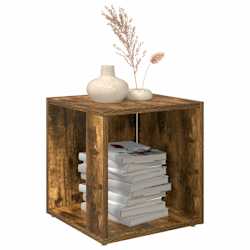vidaXL Side Table Smoked Oak 33x33x34,5 cm Engineered Wood