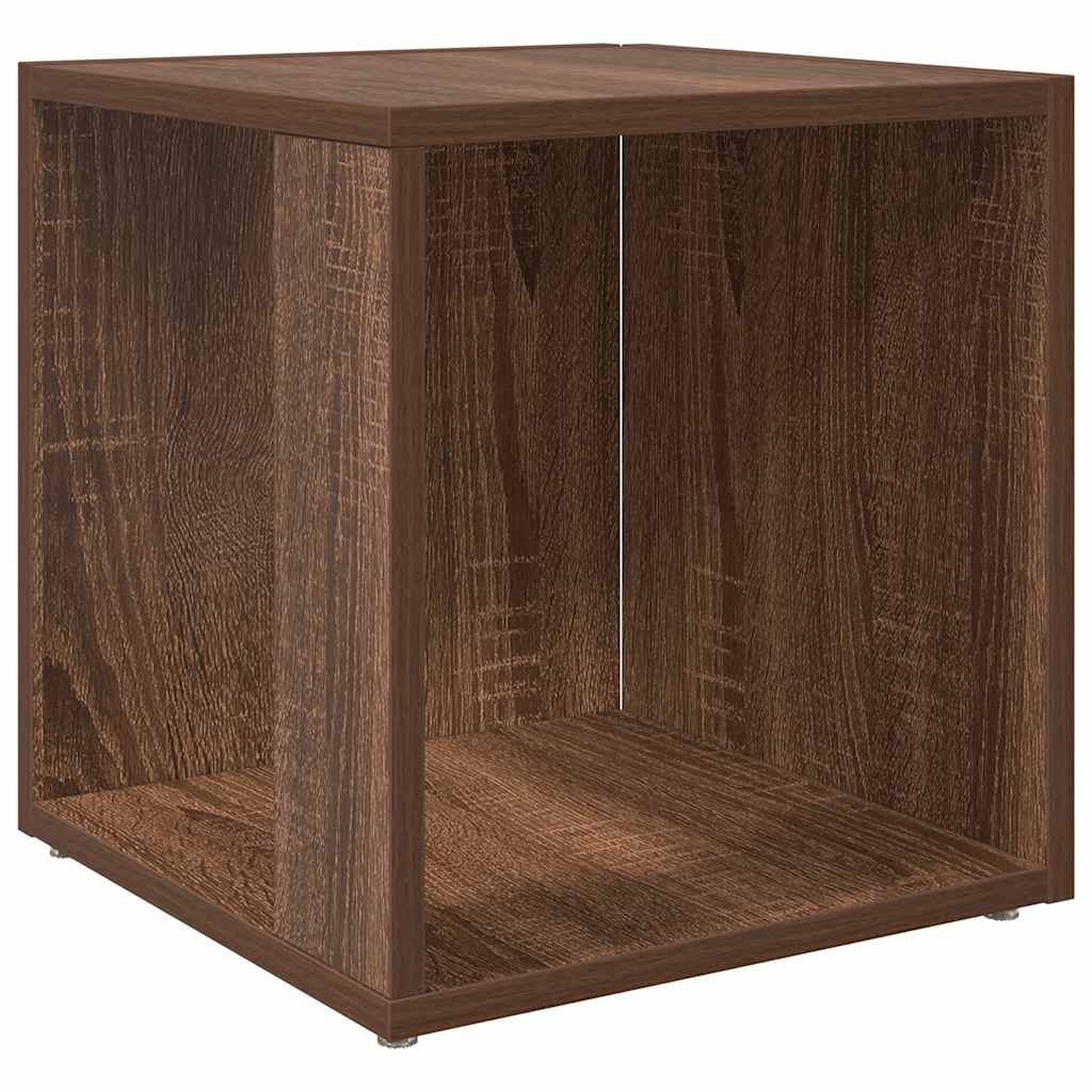vidaXL Odkládací stolek hnědý dub 33 x 33 x 34,5 cm kompozitní dřevo