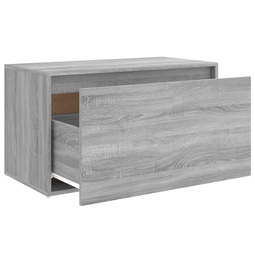 Panca Da Ingresso 80x40x45 Cm Grigio Sonoma Legno Multistrato VidaXL 18 width=274
