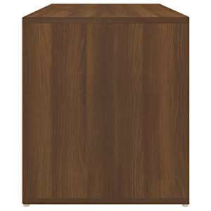 Lavice do předsíně 80 x 40 x 45 cm hnědý dub kompozitní dřevo - obrázek 8