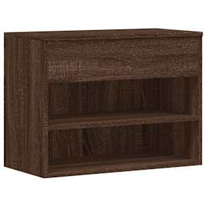 Lavice s botníkem hnědý dub 60 x 30 x 45 cm kompozitní dřevo - obrázek 2