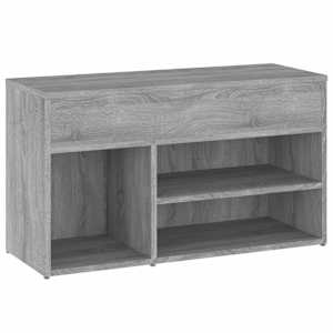 Lavice s botníkem šedá sonoma 80 x 30 x 45 cm kompozitní dřevo - obrázek 4