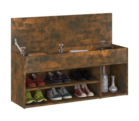 vidaXL f&uuml;st&ouml;s t&ouml;lgy sz&iacute;nű cipőt&aacute;rol&oacute; pad 105x30x45 cm