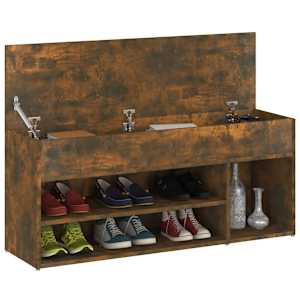 vidaXL f&uuml;st&ouml;s t&ouml;lgy sz&iacute;nű cipőt&aacute;rol&oacute; pad 105x30x45 cm