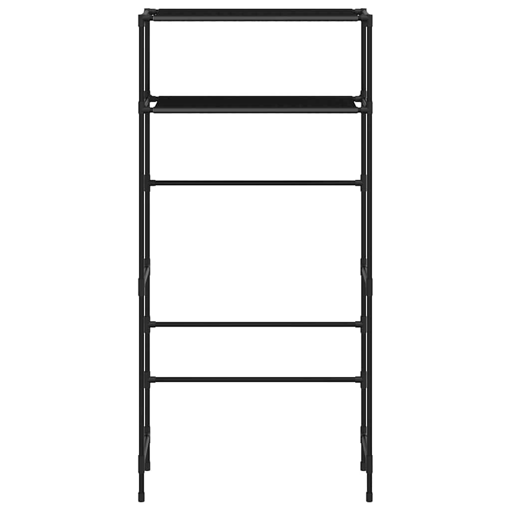 vidaXL Suport depozitare 2 niveluri mașină spălat negru 69x28x143cm