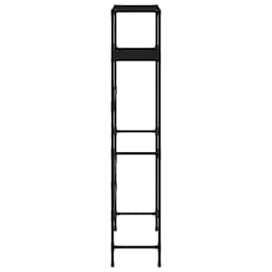 2patrový úložný regál nad pračku černý 69 x 28 x 143 cm železo - obrázek 4