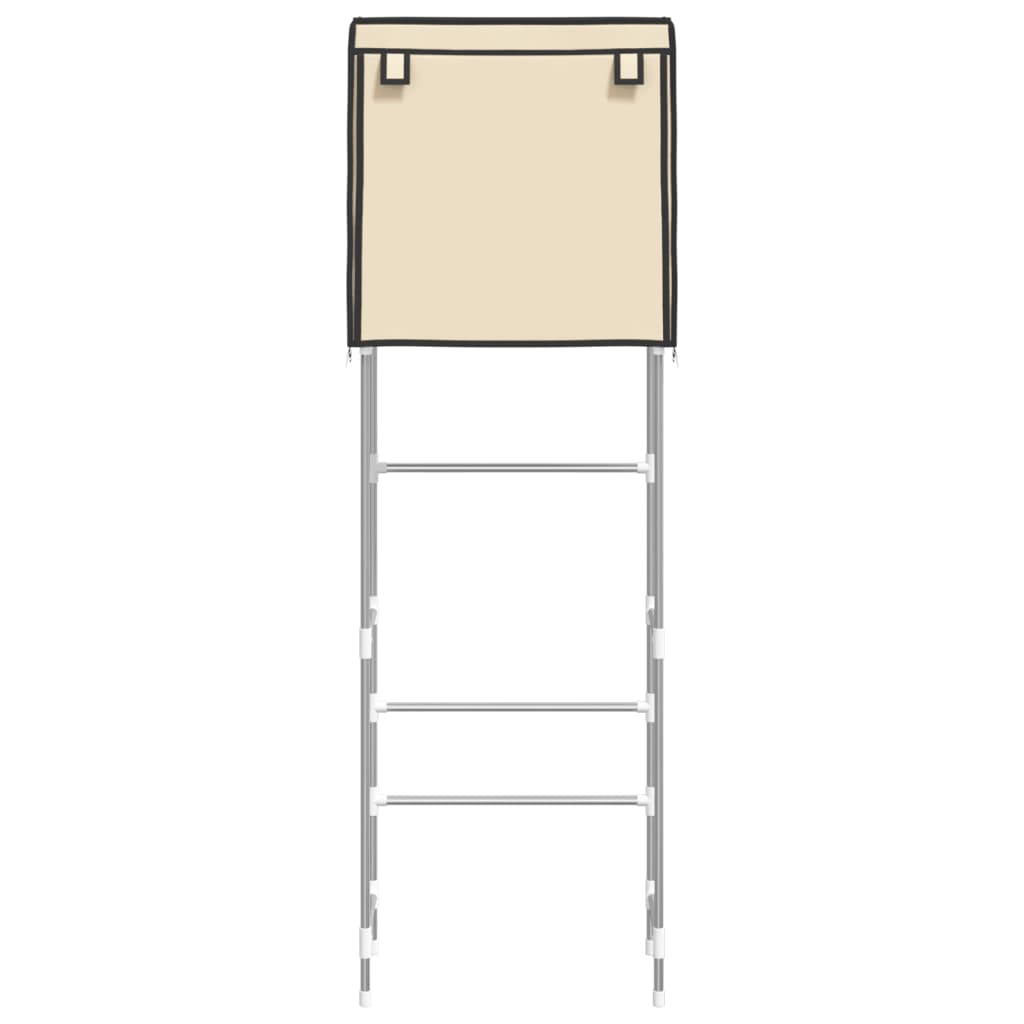 vidaXL Toilettenregal 2 Ablagen Creme 56x30x170 cm Eisen