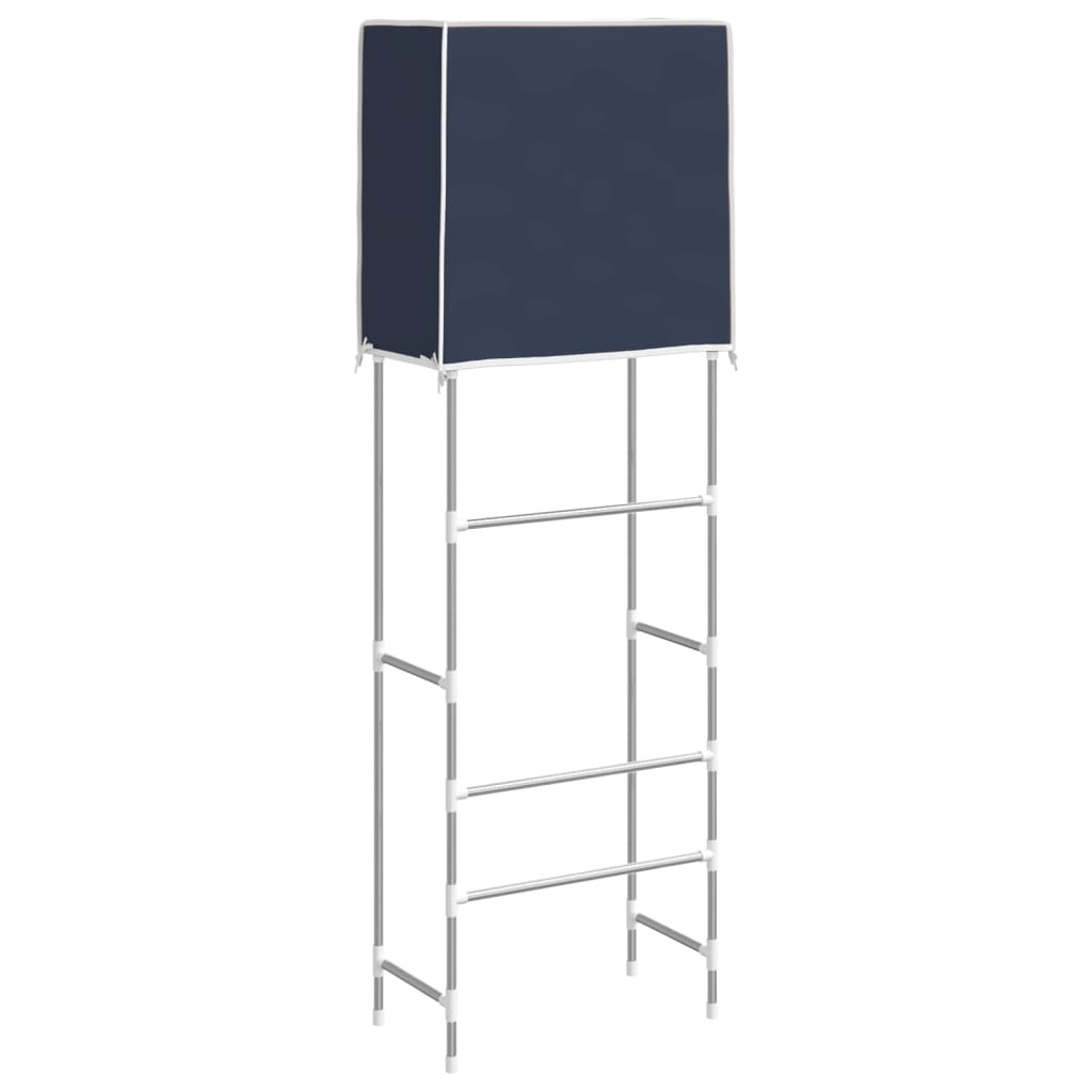 Support De Rangement 2 Niveaux Sur Toilette Bleu 56x30x170 Cm VidaXL 16 width=274