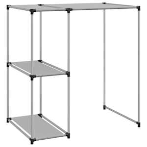 vidaXL riiul pesumasina kohale, hall, 87 x 55 x 90,5 cm, raud