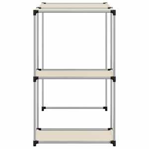Úložný regál nad pračku Krém 87 x 55 x 90,5 cm železo - obrázek 4