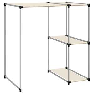 Úložný regál nad pračku Krém 87 x 55 x 90,5 cm železo - obrázek 5