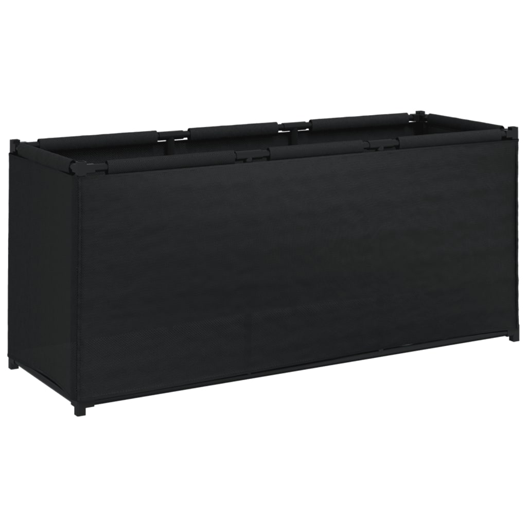 Aufbewahrungsbox Schwarz 105x34,5x45 cm Stoff