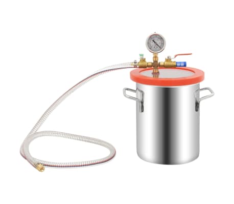 vidaXL Вакуумна камера от неръждаема стомана 5,5 л