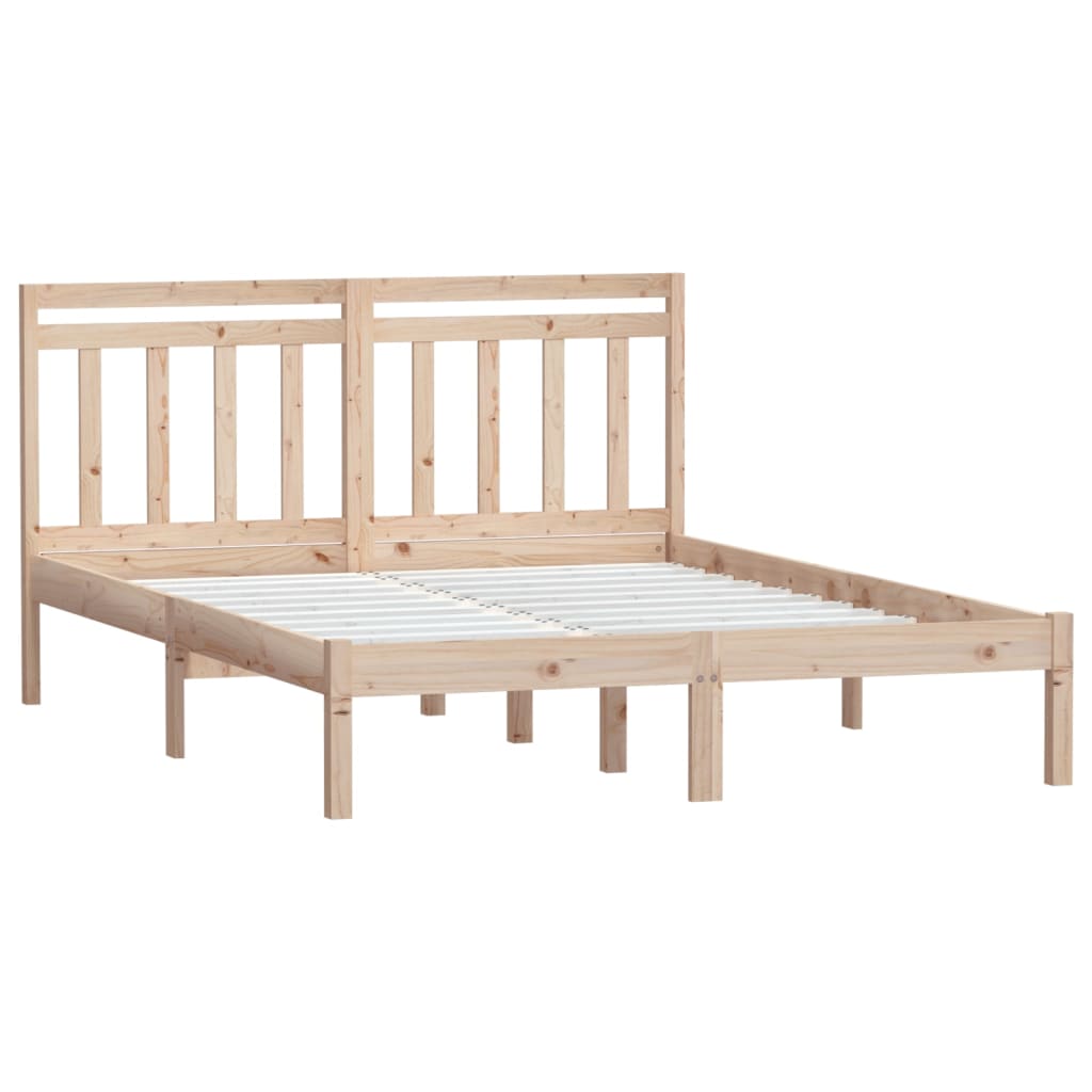 

vidaXL Bedframe massief grenenhout 120x190 cm 4FT small double