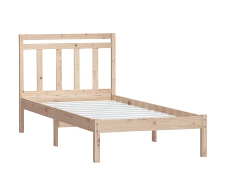 vidaXL Estructura de cama madera maciza de pino 100x200 cm