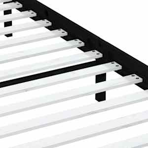 Rám postele černý masivní borovice 200 x 200 cm - obrázek 6