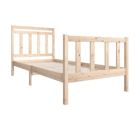 vidaXL Sengeramme heltre 90x200 cm