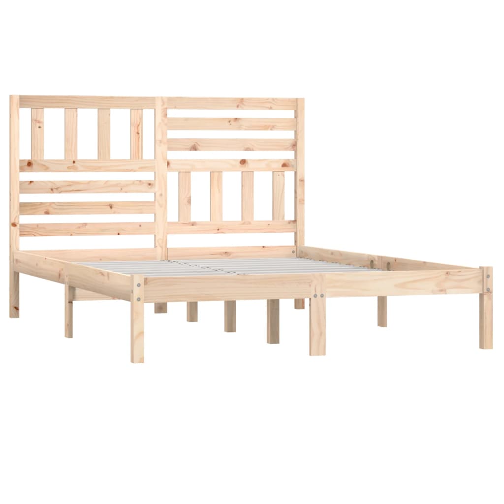 vidaXL Bedframe zonder matras massief grenenhout 120x190 cm afbeelding