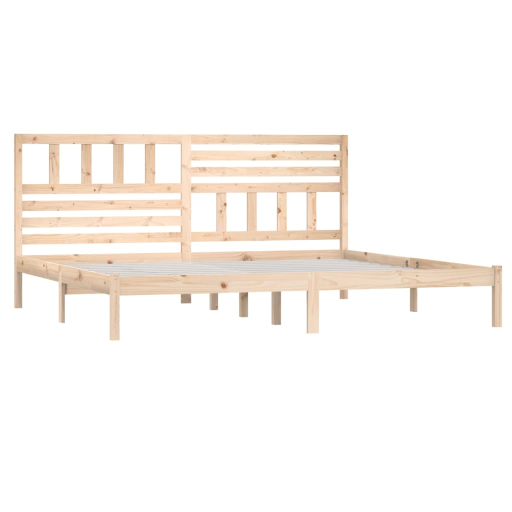 vidaXL Bedframe massief grenenhout 200x200 cm afbeelding