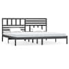 vidaXL voodiraam, hall, t&auml;ism&auml;nnipuit, 200 x 200 cm