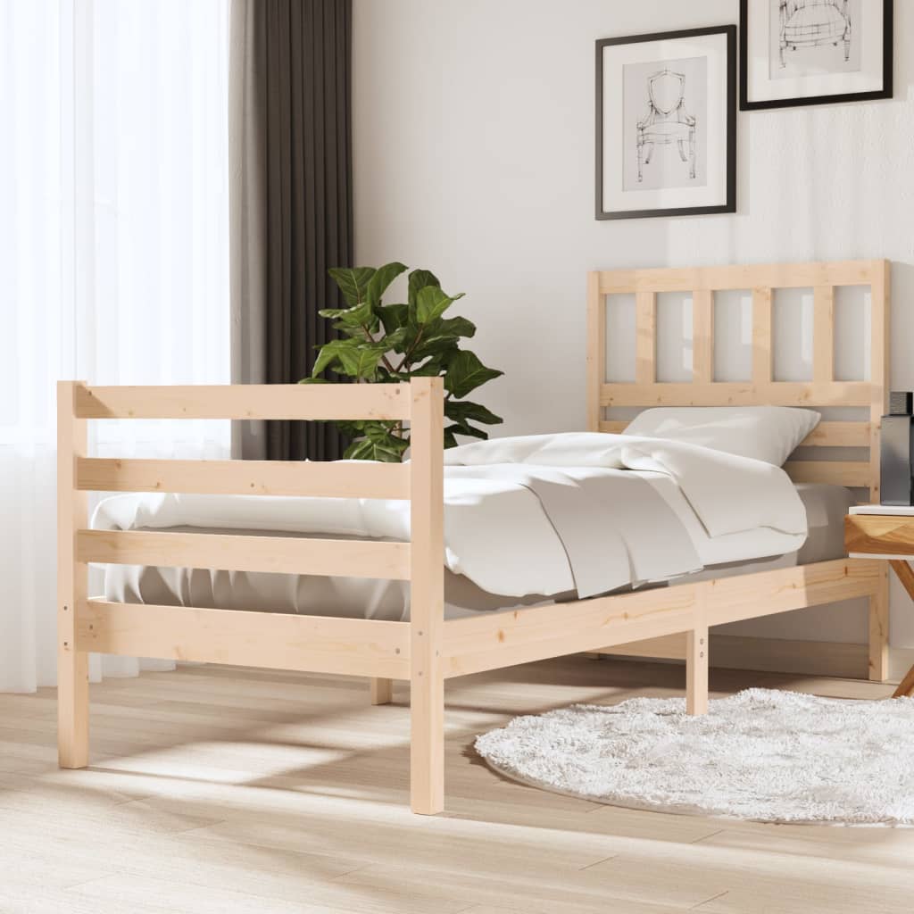 vidaXL Cadru de pat, 100x200 cm, lemn masiv