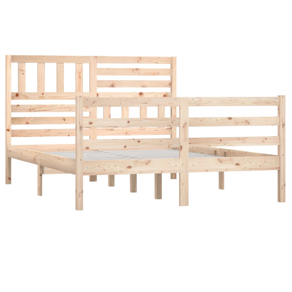 vidaXL Bedframe zonder matras massief hout 120x200 cm afbeelding