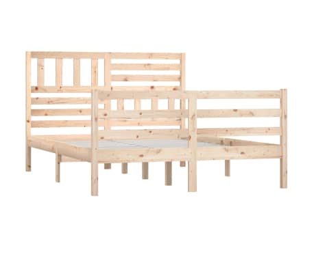 vidaXL Sengeramme 150x200 cm King Size heltre