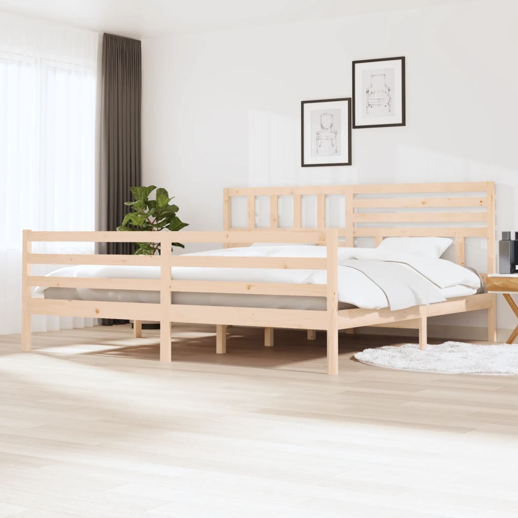 vidaXL Rám postele masivní dřevo 180 x 200 cm 6FT Super King