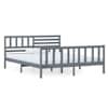 vidaXL voodiraam, hall, t&auml;ispuit, 120 x 200 cm
