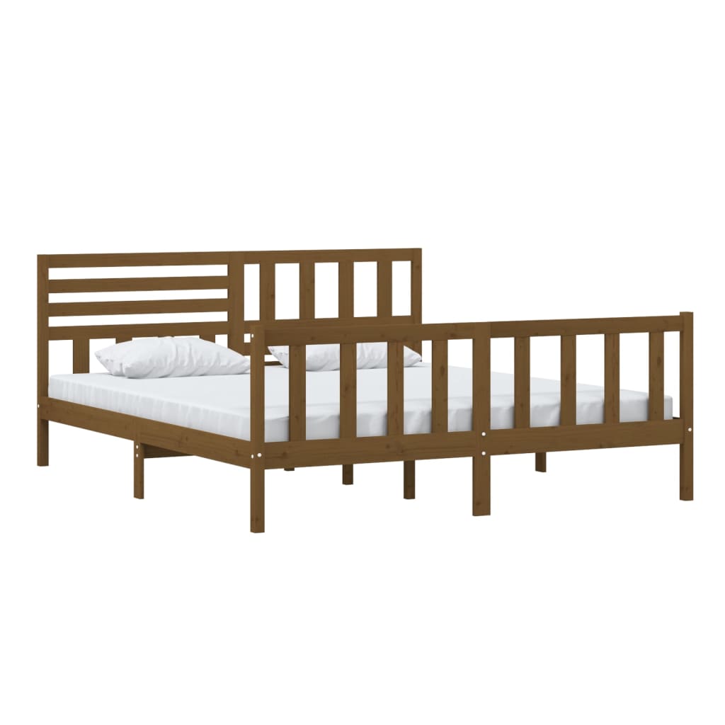 vidaXL Okvir za krevet drveni boja meda 180 x 200 cm 6FT veliki bračni