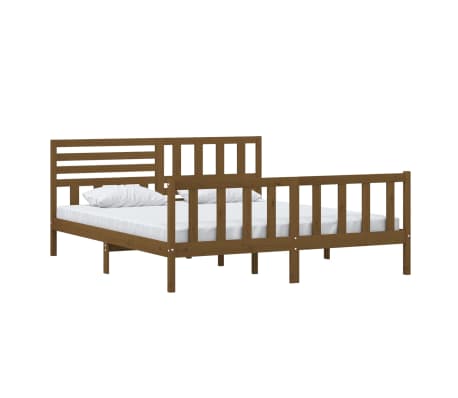 vidaXL Okvir za krevet drveni boja meda 180 x 200 cm 6FT veliki bračni