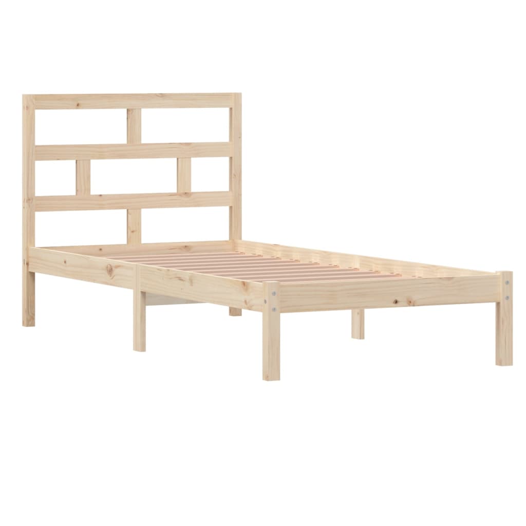 vidaXL Bedframe massief hout 90x190 cm 3FT Single