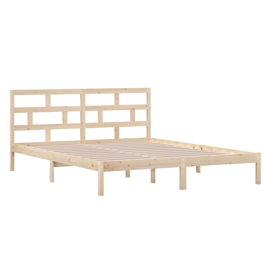 vidaXL Bedframe massief hout 120x190 cm 4FT Small Double