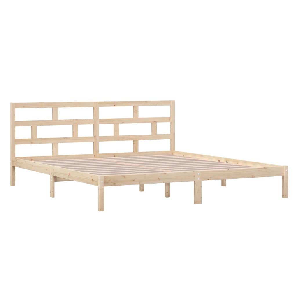 vidaXL Bedframe massief grenenhout 140x190 cm