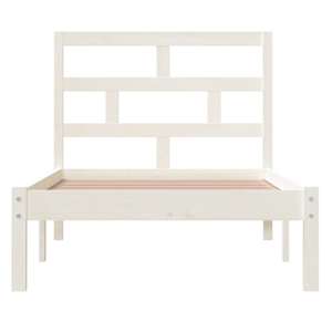 Rám postele bílý masivní borovice 90 x 200 cm - obrázek 4