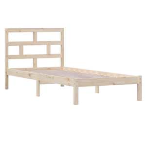 vidaXL Sengeramme heltre furu 100x200 cm
