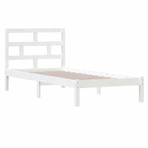 vidaXL Sengeramme hvit heltre furu 100x200 cm