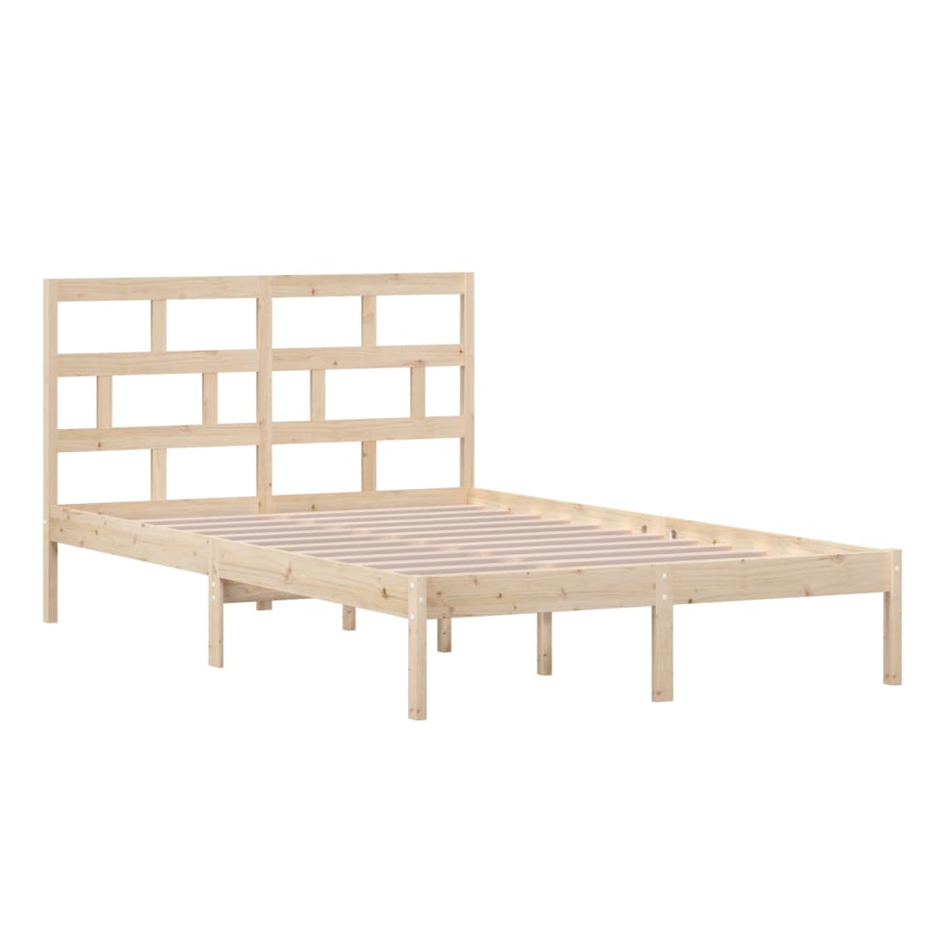 vidaXL Bedframe massief grenenhout 120x200 cm afbeelding