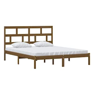 vidaXL R&aacute;m postele medově hněd&yacute; masivn&iacute; borovice 160 x 200 cm