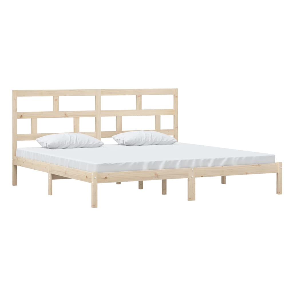 vidaXL Bedframe massief grenenhout 200x200 cm afbeelding