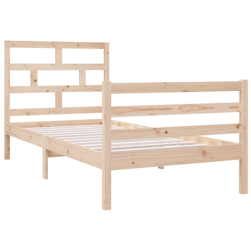 

vidaXL Bedframe massief hout 90x190 cm 3FT single