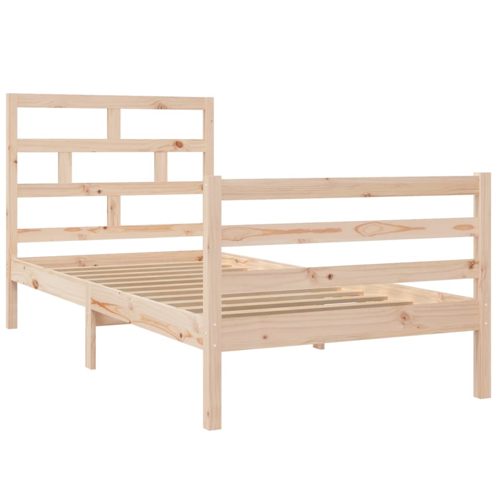 vidaXL Bedframe massief hout 90x200 cm