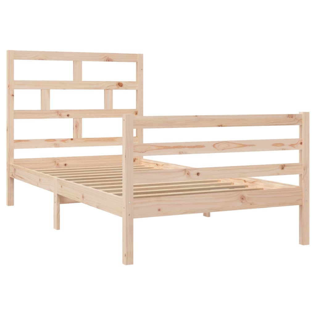 vidaXL Bedframe massief hout 100x200 cm