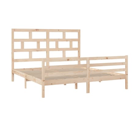 vidaXL Sengeramme heltre 180x200 cm Super King