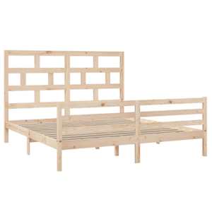 vidaXL Sengeramme heltre 180x200 cm Super King